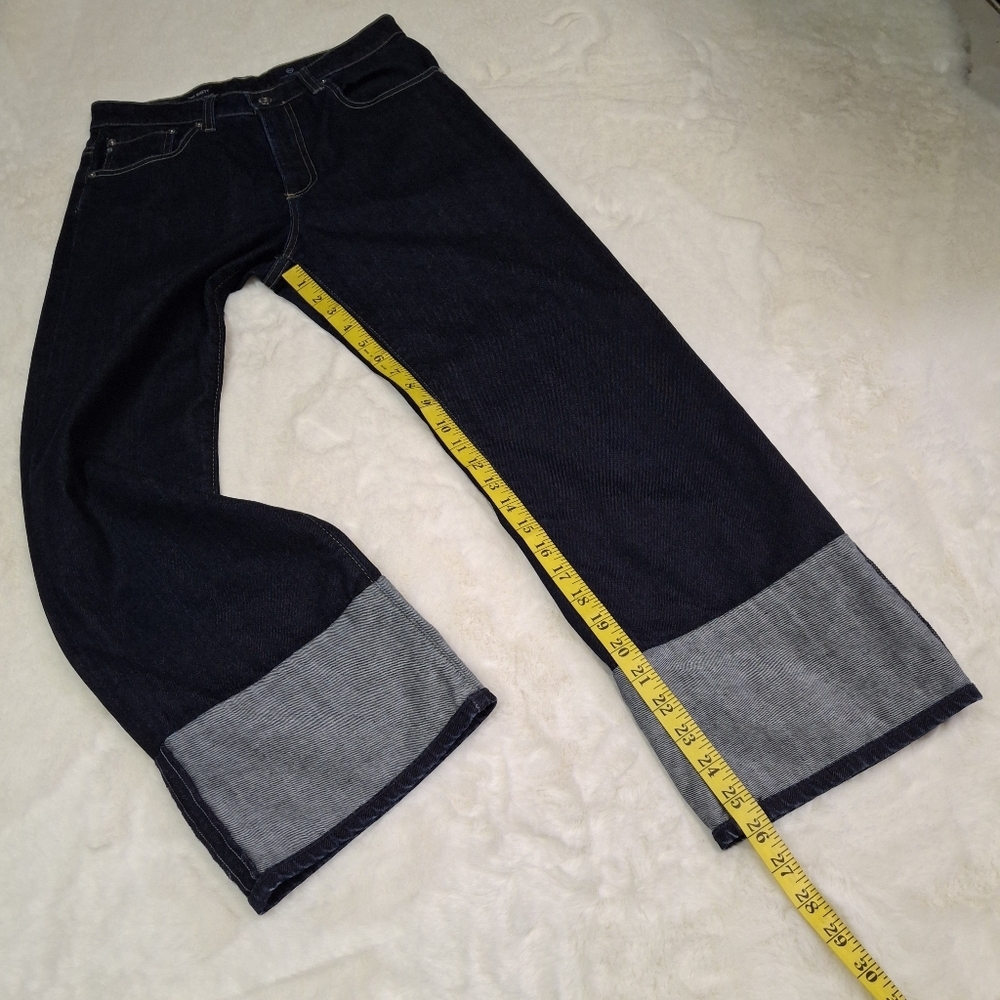 AG Adriano Goldschmied The Brett High Waisted Crop Straight Leg Jeans  Size 29 - Picture 15 of 16